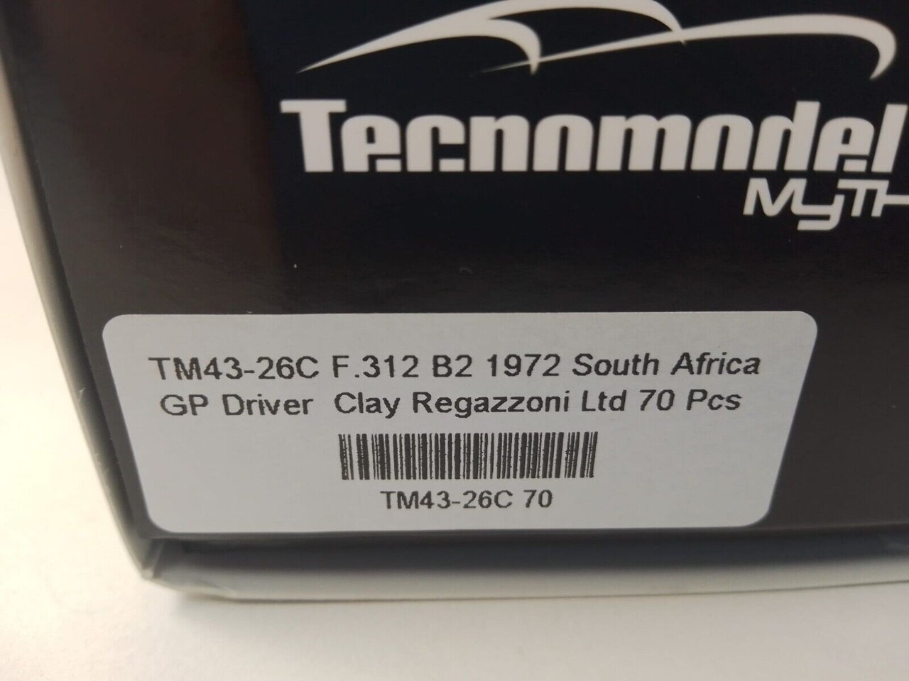 Formule 1 Ferrari F1 312 B2 #6 GP South Africa 1972 - 1:43 - Tecnomodel Mythos Formule 1 Ferrari F1 312 B2 #6 GP South Africa 1972 - 1:43 - Tecnomodel Mythos