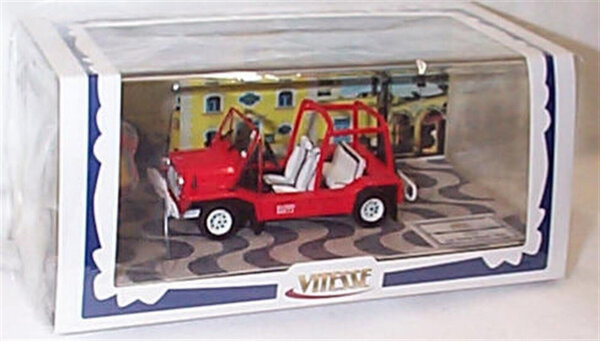 Austin Austin Mini Moke 1968 RHD + 2 Figures + Suitcase + Macau Street Sign - 1:43 - Vitesse Austin Austin Mini Moke 1968 RHD + 2 Figures + Suitcase + Macau Street Sign - 1:43 - Vitesse