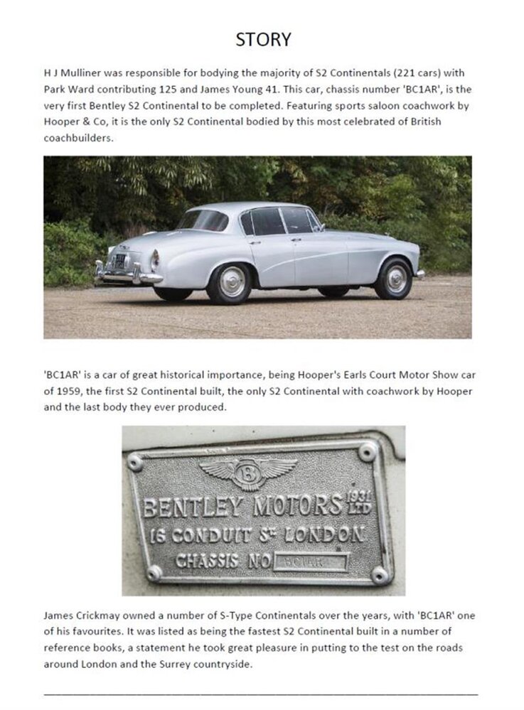 Bentley Bentley S2 Continental Sports Saloon Hooper 1959 - 1:43 - Matrix Scale Models Bentley Bentley S2 Continental Sports Saloon Hooper 1959 - 1:43 - Matrix Scale Models