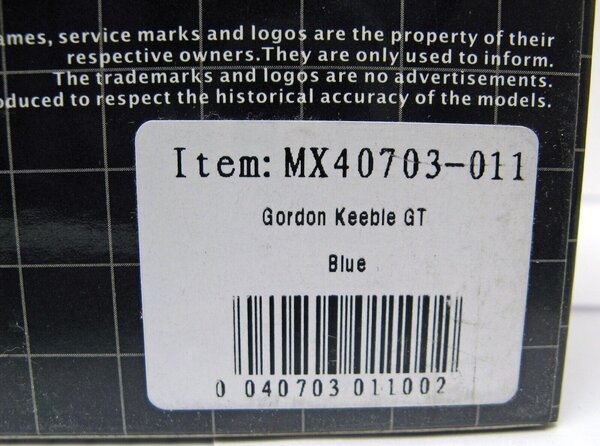 Gordon-Keeble Gordon Keeble GT 1960 - 1:43 - Matrix Scale Models