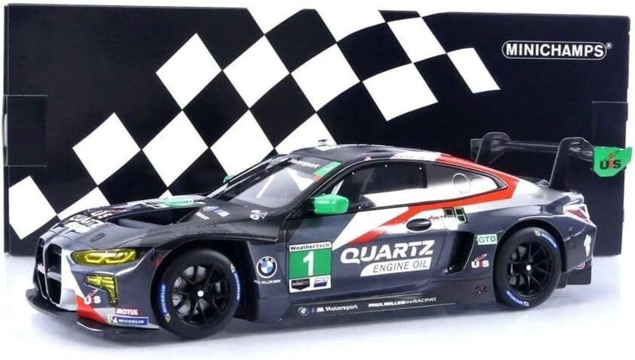 BMW BMW M4 GT3 GTD Paul Miller Racing #1 12h Sebring IMSA 2022 - 1:18 - Minichamps BMW BMW M4 GT3 GTD Paul Miller Racing #1 12h Sebring IMSA 2022 - 1:18 - Minichamps
