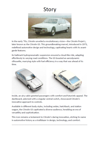 Citroen Citroen Projet L 1971 - 1:43 - Matrix Scale Models