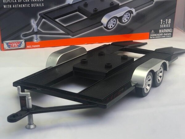 Trailer Trailer 2 Axle (for 1:18 Models) - 1:18 - Motor Max Trailer Trailer 2 Axle (for 1:18 Models) - 1:18 - Motor Max