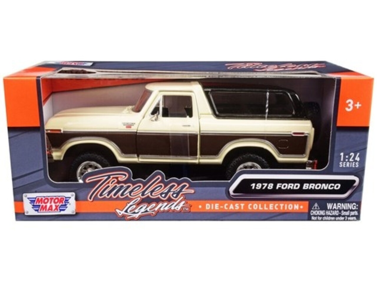 Ford Ford Bronco Ranger XLT Hardtop + Spare Tire 1978 - 1:24 - Motor Max Ford Ford Bronco Ranger XLT Hardtop + Spare Tire 1978 - 1:24 - Motor Max