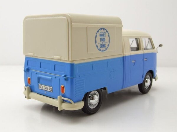 Volkswagen Volkswagen T1 (Type 2) Double Cab Delivery Van 'Food Truck' - 1:24 - Motor Max Volkswagen Volkswagen T1 (Type 2) Double Cab Delivery Van 'Food Truck' - 1:24 - Motor Max