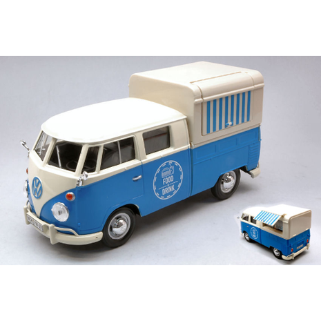 Volkswagen Volkswagen T1 (Type 2) Double Cab Delivery Van 'Food Truck' - 1:24 - Motor Max Volkswagen Volkswagen T1 (Type 2) Double Cab Delivery Van 'Food Truck' - 1:24 - Motor Max