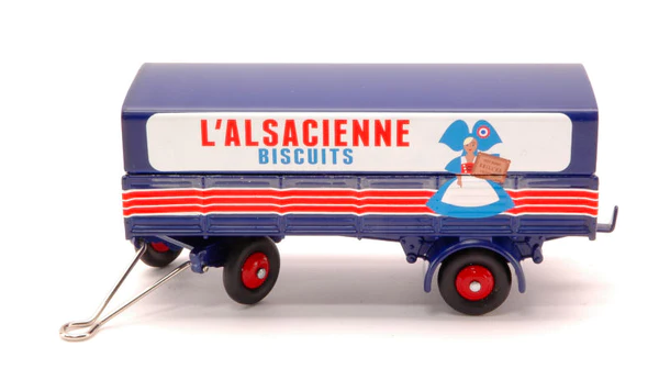 Trailer Trailer 2 Axle 'L'Alsacienne Biscuits' - 1:50 - Norev