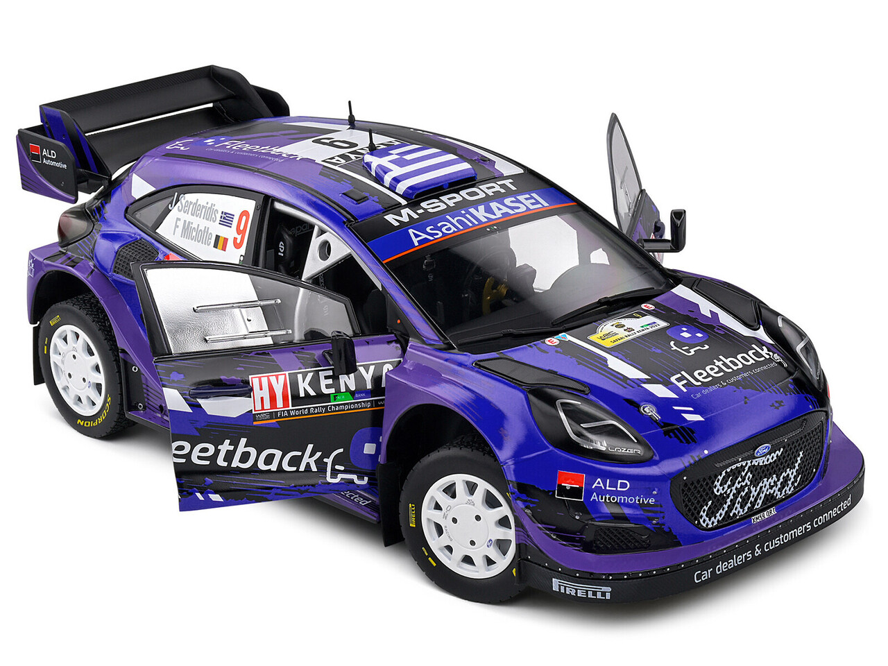 Ford Ford Puma Rally 1 #9 Rally Safari Kenya 2022 - 1:18 - Solido Ford Ford Puma Rally 1 #9 Rally Safari Kenya 2022 - 1:18 - Solido