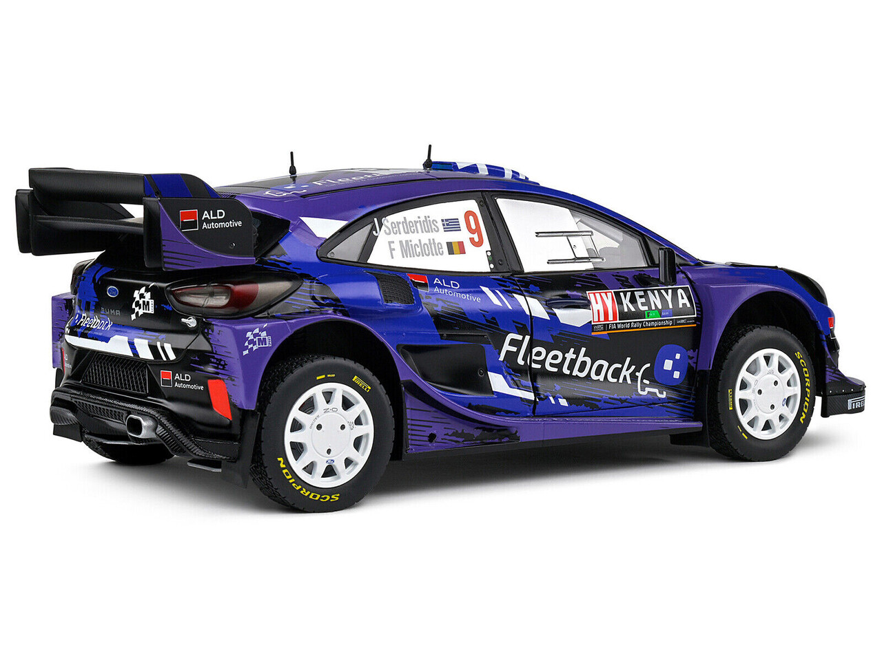 Ford Ford Puma Rally 1 #9 Rally Safari Kenya 2022 - 1:18 - Solido Ford Ford Puma Rally 1 #9 Rally Safari Kenya 2022 - 1:18 - Solido