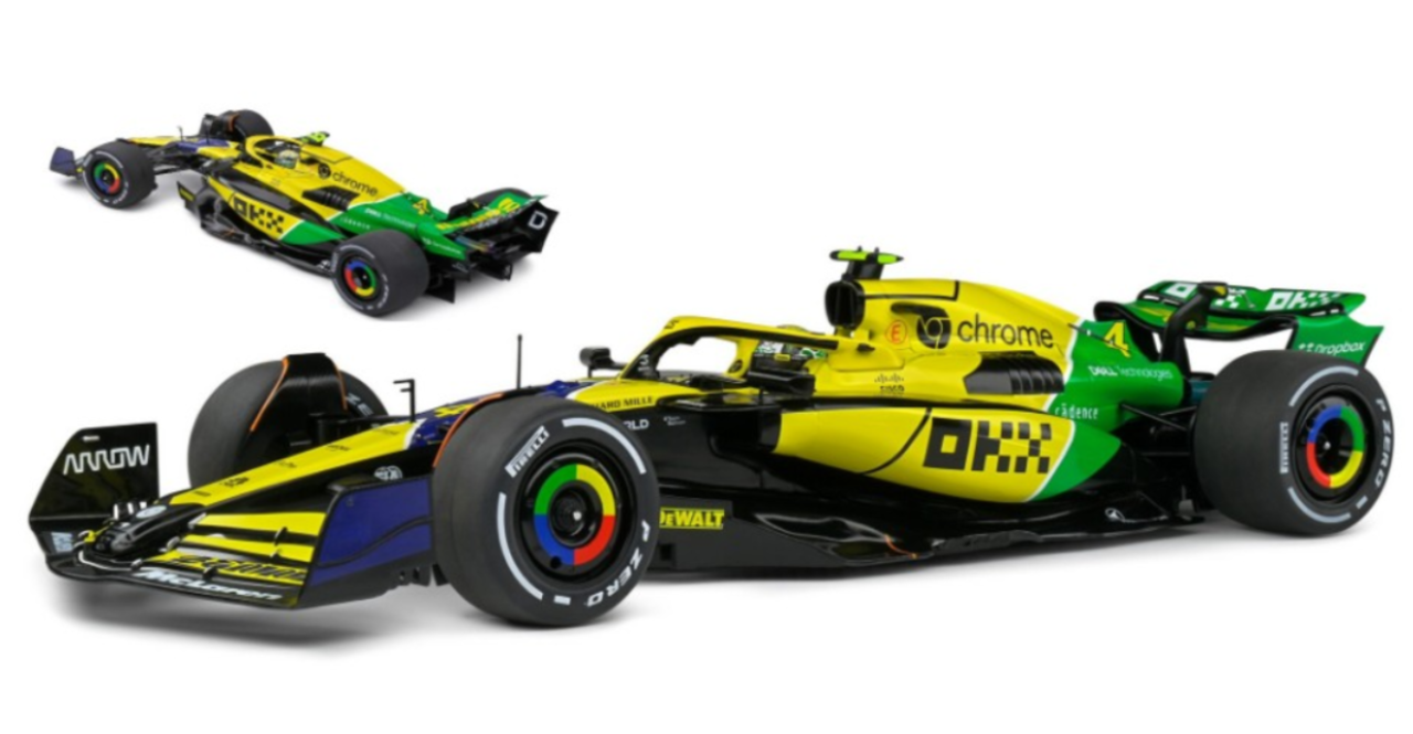 Fomule 1 McLaren MCL38 #81 2nd GP Monaco 2024 - 1:18 - Solido Fomule 1 McLaren MCL38 #81 2nd GP Monaco 2024 - 1:18 - Solido