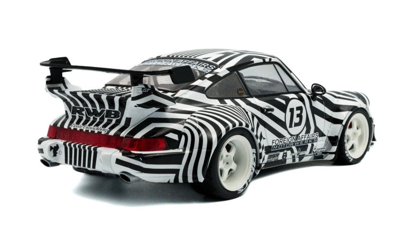 Porsche Porsche 911/964 #13 RWB Body Kit 'The Zebra' 1994 - 1:18 - Solido Porsche Porsche 911/964 #13 RWB Body Kit 'The Zebra' 1994 - 1:18 - Solido