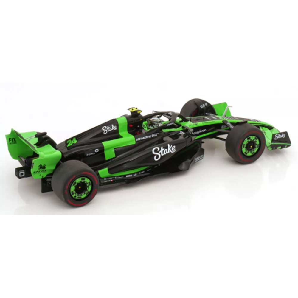 Formule 1 Sauber C44 Team Stake Kick #24 GP Bahrain 2024 - 1:18 - Solido