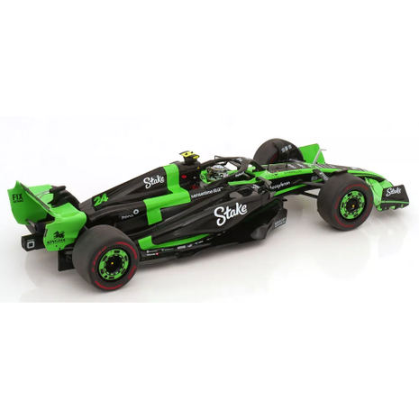 Formule 1 Sauber C44 Team Stake Kick #24 GP Bahrain 2024 - 1:18 - Solido