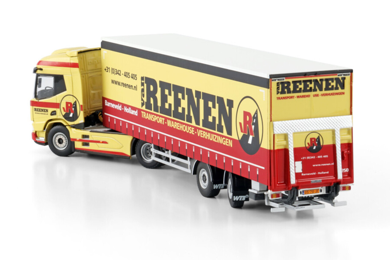 Daf DAF XD SH + Sky Lights + Side Window 4x2 + Semi Box Trailer 2 Axle 'Van Reenen' - 1:50 - WSI Models Daf DAF XD SH + Sky Lights + Side Window 4x2 + Semi Box Trailer 2 Axle 'Van Reenen' - 1:50 - WSI Models