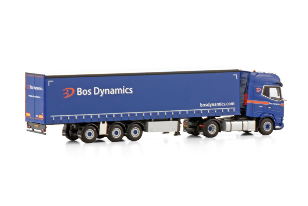 Daf DAF XG+ 4x2 + Tridec Curtainside Semitrailer 3 Axle 'Bos Dynamics' - 1:50 - WSI Models Daf DAF XG+ 4x2 + Tridec Curtainside Semitrailer 3 Axle 'Bos Dynamics' - 1:50 - WSI Models