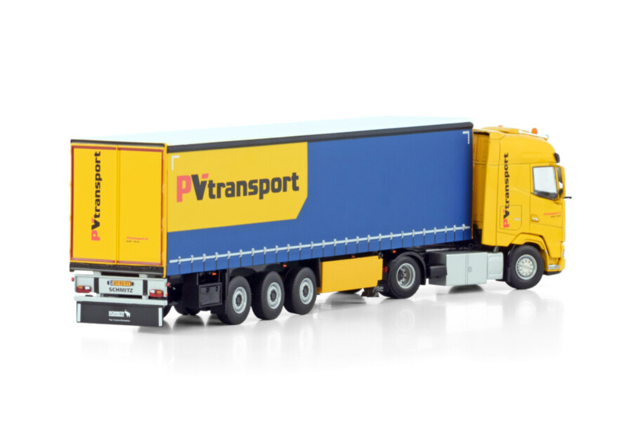 Daf DAF XG 4x2 + Curtainside Semitrailer 3 Axle 'PV Transport'  - 1:50 - WSI Models Daf DAF XG 4x2 + Curtainside Semitrailer 3 Axle 'PV Transport'  - 1:50 - WSI Models