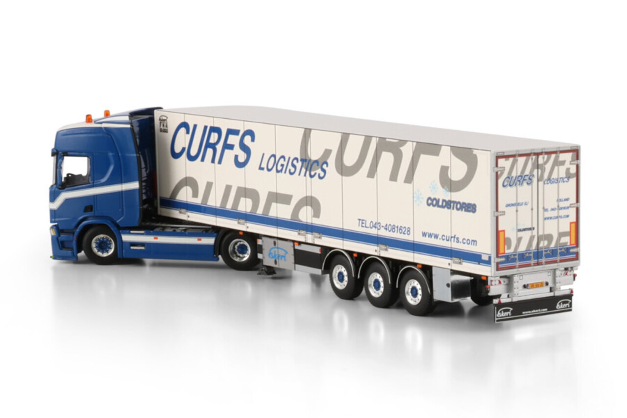 Scania Scania R Highline CR20H 4x2 + Reefer Trailer 3 Axle 'Curfs Logistics' - 1:50 - WSI Models Scania Scania R Highline CR20H 4x2 + Reefer Trailer 3 Axle 'Curfs Logistics' - 1:50 - WSI Models