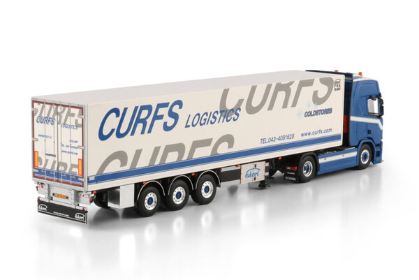Scania Scania R Highline CR20H 4x2 + Reefer Trailer 3 Axle 'Curfs Logistics' - 1:50 - WSI Models Scania Scania R Highline CR20H 4x2 + Reefer Trailer 3 Axle 'Curfs Logistics' - 1:50 - WSI Models