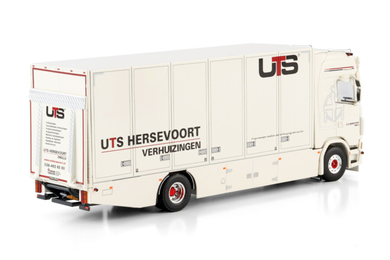 Scania Scania S Highline CS20H 4x2 Rigid Box Truck 'UTS Hersevoort' - 1:50 - WSI Models Scania Scania S Highline CS20H 4x2 Rigid Box Truck 'UTS Hersevoort' - 1:50 - WSI Models