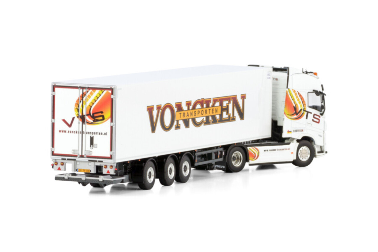 Volvo Volvo FH5 Globetrotter 4x2 + Tridec Reefer Semitrailer 3 Axle 'Voncken Transporten BV' - 1:50 - WSI Models Volvo Volvo FH5 Globetrotter 4x2 + Tridec Reefer Semitrailer 3 Axle 'Voncken Transporten BV' - 1:50 - WSI Models