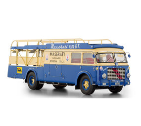 Fiat Fiat 642RN2 Truck Bartoletti Maserati Car Transporter 1957 - 1:18 - CMC
