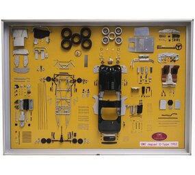 Jaguar Jaguar C-Type Spider Street Version 1952 Parts Display Board - 1:18 - CMC Jaguar Jaguar C-Type Spider Street Version 1952 Parts Display Board - 1:18 - CMC