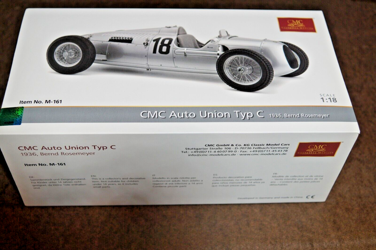 Auto Union Auto Union Type C #18 Eifel Race (Germany) 1936 Bernd Rosemeyer - 1:18 - CMC