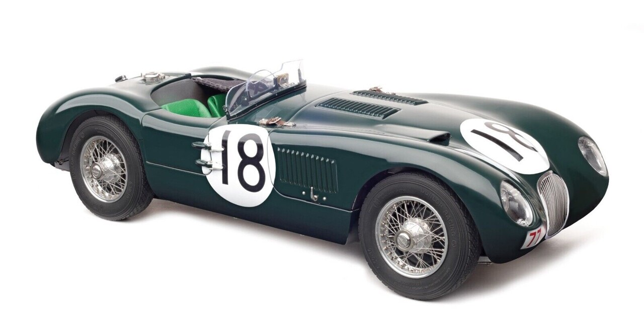 Jaguar Jaguar C-Type #18 Winner 24H Le Mans 1953 - 1:18 - CMC Jaguar Jaguar C-Type #18 Winner 24H Le Mans 1953 - 1:18 - CMC