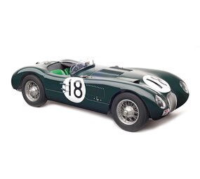 Jaguar Jaguar C-Type #18 Winner 24H Le Mans 1953 - 1:18 - CMC Jaguar Jaguar C-Type #18 Winner 24H Le Mans 1953 - 1:18 - CMC