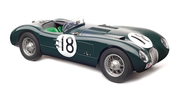 Jaguar Jaguar C-Type #18 Winner 24H Le Mans 1953 - 1:18 - CMC Jaguar Jaguar C-Type #18 Winner 24H Le Mans 1953 - 1:18 - CMC