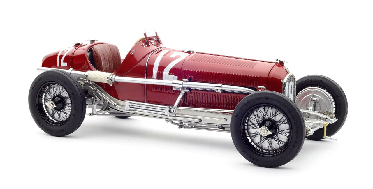 Fomule 1 Alfa Romeo F1 P3 #8/#12/ #30 Winner  Set GP France 1932 + Figure Tazio Nuvolari - 1:18 - CMC