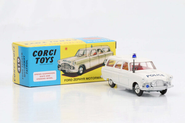 Ford Ford Zephyr Police Motorway Patrol 1960 - 1:48 - Corgi Ford Ford Zephyr Police Motorway Patrol 1960 - 1:48 - Corgi