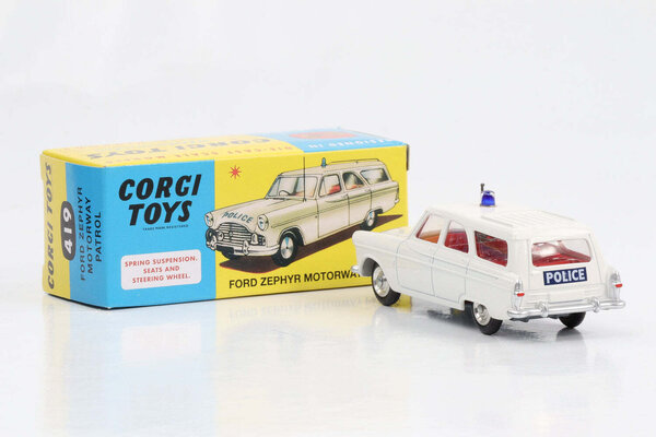Ford Ford Zephyr Police Motorway Patrol 1960 - 1:48 - Corgi Ford Ford Zephyr Police Motorway Patrol 1960 - 1:48 - Corgi