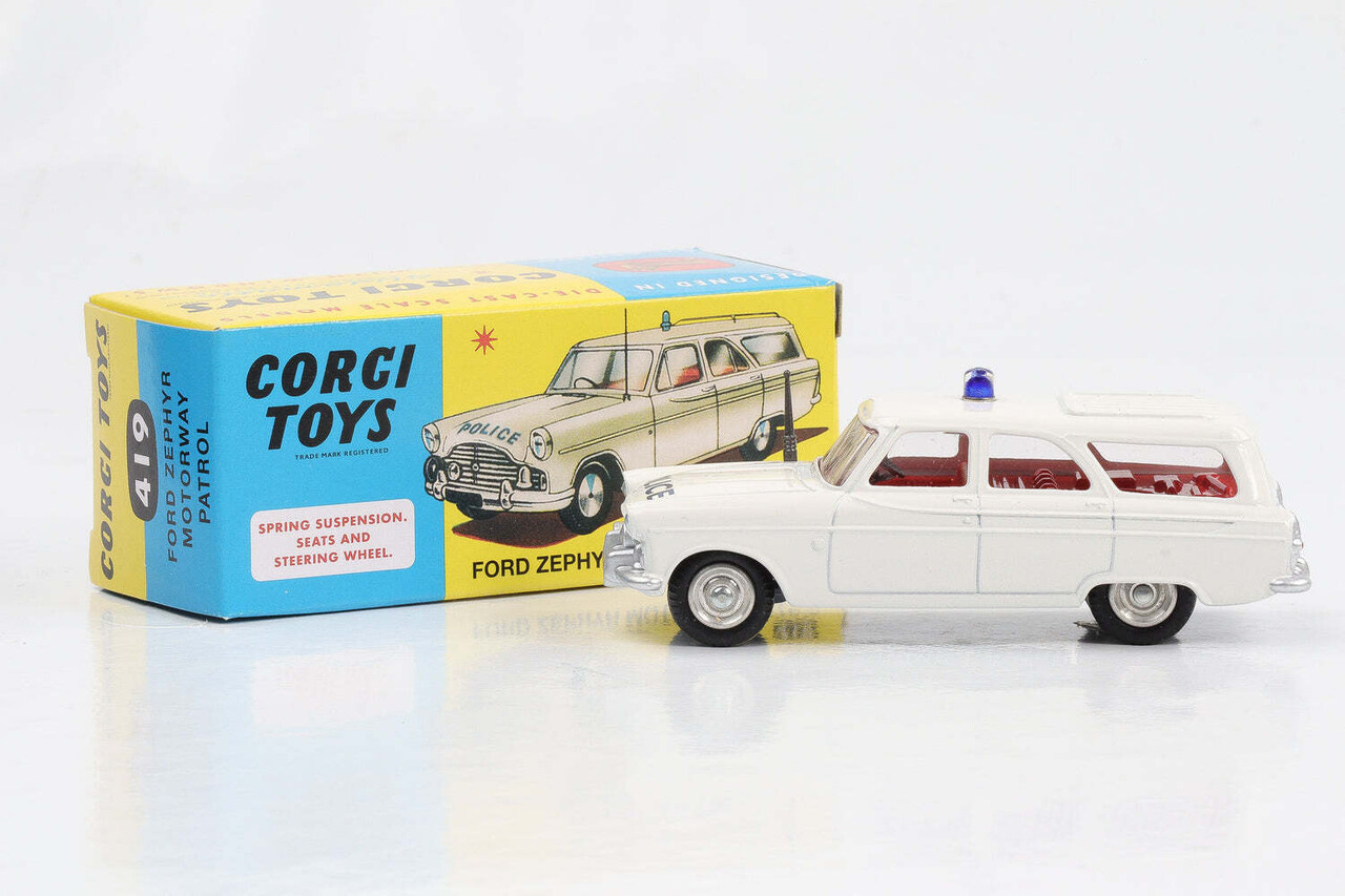 Ford Ford Zephyr Police Motorway Patrol 1960 - 1:48 - Corgi Ford Ford Zephyr Police Motorway Patrol 1960 - 1:48 - Corgi