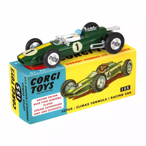 Formule 1 Lotus Climax #1 1967 + Figure - 1:43 - Corgi Formule 1 Lotus Climax #1 1967 + Figure - 1:43 - Corgi