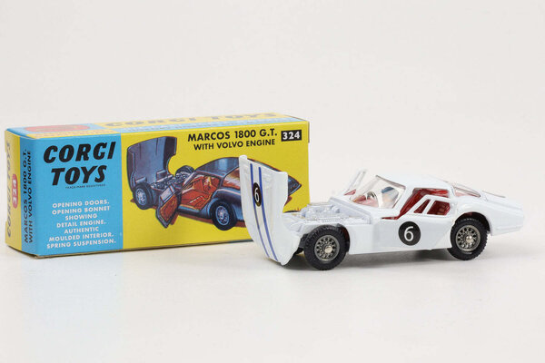 Marcos Marcos 1800 GT #2 1966 + Figure Driver - 1:43 - Corgi Marcos Marcos 1800 GT #2 1966 + Figure Driver - 1:43 - Corgi