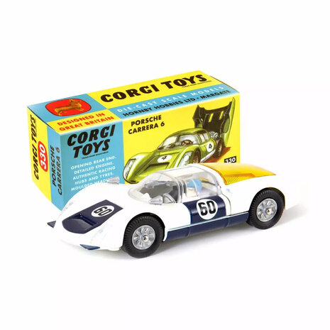 Porsche Porsche 906 Carrera 6 #60 1967 + Driver Figure - 1:43 - Corgi Porsche Porsche 906 Carrera 6 #60 1967 + Driver Figure - 1:43 - Corgi