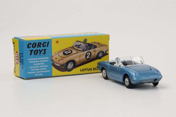 Lotus Lotus Elan S2 #2 1965 + Driver - 1:43 - Corgi Lotus Lotus Elan S2 #2 1965 + Driver - 1:43 - Corgi