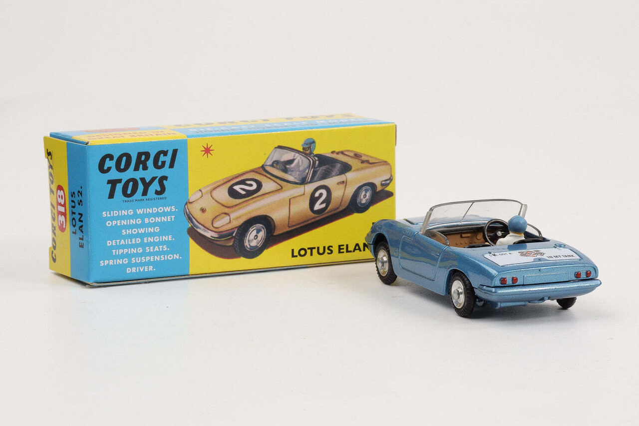 Lotus Lotus Elan S2 #2 1965 + Driver - 1:43 - Corgi Lotus Lotus Elan S2 #2 1965 + Driver - 1:43 - Corgi