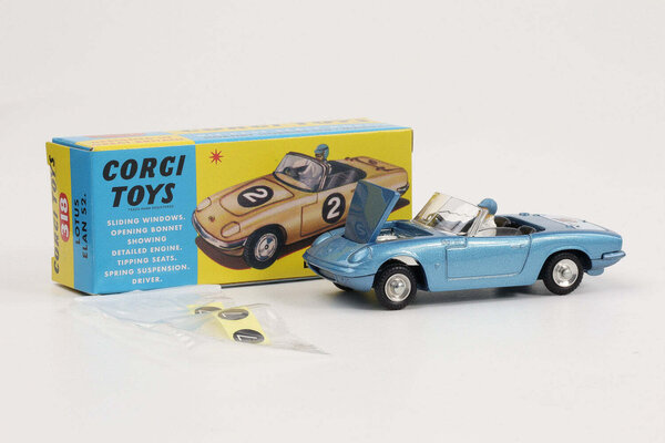Lotus Lotus Elan S2 #2 1965 + Driver - 1:43 - Corgi Lotus Lotus Elan S2 #2 1965 + Driver - 1:43 - Corgi
