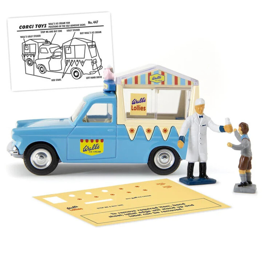 Ford Ford Thames Van 'Wall's Ice Cream' + 2 Figures + Certificate  - 1:43 - Corgi Ford Ford Thames Van 'Wall's Ice Cream' + 2 Figures + Certificate  - 1:43 - Corgi