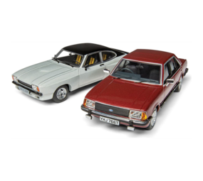 Ford Ford Capri MK II X-Pack + Ford Granada MK II 2.8i Ghia  (SET) - 1:43 - Corgi Ford Ford Capri MK II X-Pack + Ford Granada MK II 2.8i Ghia  (SET) - 1:43 - Corgi