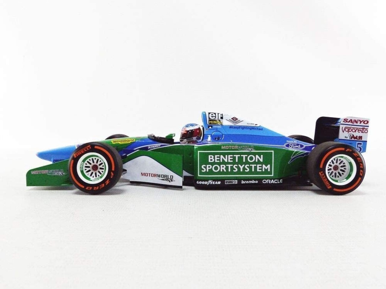Formule 1 Benetton Ford B194 Mick Schumacher Demonstration Run Belgian GP 2017 - 1:18 - Minichamps Formule 1 Benetton Ford B194 Mick Schumacher Demonstration Run Belgian GP 2017 - 1:18 - Minichamps