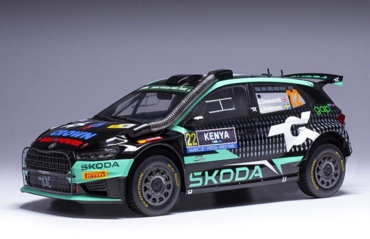 Skoda Skoda Fabia Rally 2 #22 WRC Safari Rally Kenia 2024 - 1:18 - IXO Models Skoda Skoda Fabia Rally 2 #22 WRC Safari Rally Kenia 2024 - 1:18 - IXO Models