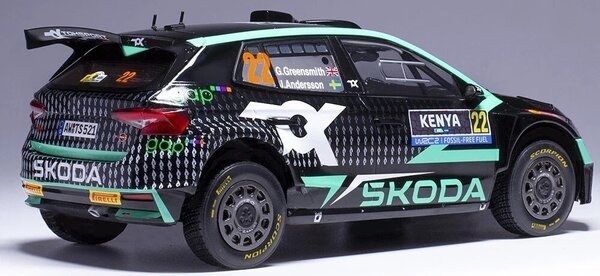 Skoda Skoda Fabia Rally 2 #22 WRC Safari Rally Kenia 2024 - 1:18 - IXO Models Skoda Skoda Fabia Rally 2 #22 WRC Safari Rally Kenia 2024 - 1:18 - IXO Models