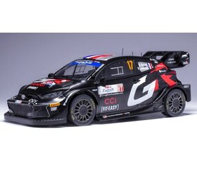 Toyota Toyota GR Yaris Rally1 Hybrid #17 WRC Rally Croatia 2024 - 1:18 - IXO Models Toyota Toyota GR Yaris Rally1 Hybrid #17 WRC Rally Croatia 2024 - 1:18 - IXO Models