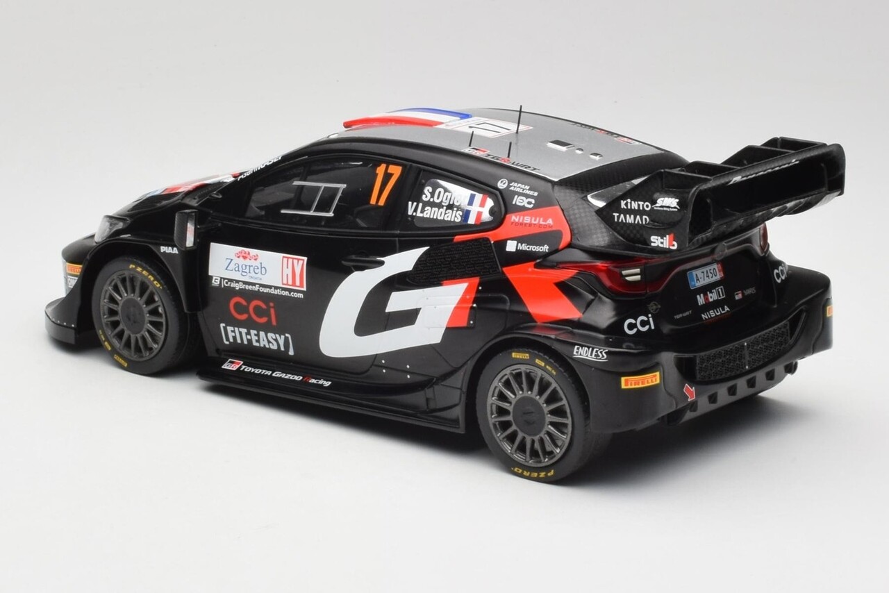 Toyota Toyota GR Yaris Rally1 Hybrid #17 WRC Rally Croatia 2024 - 1:18 - IXO Models