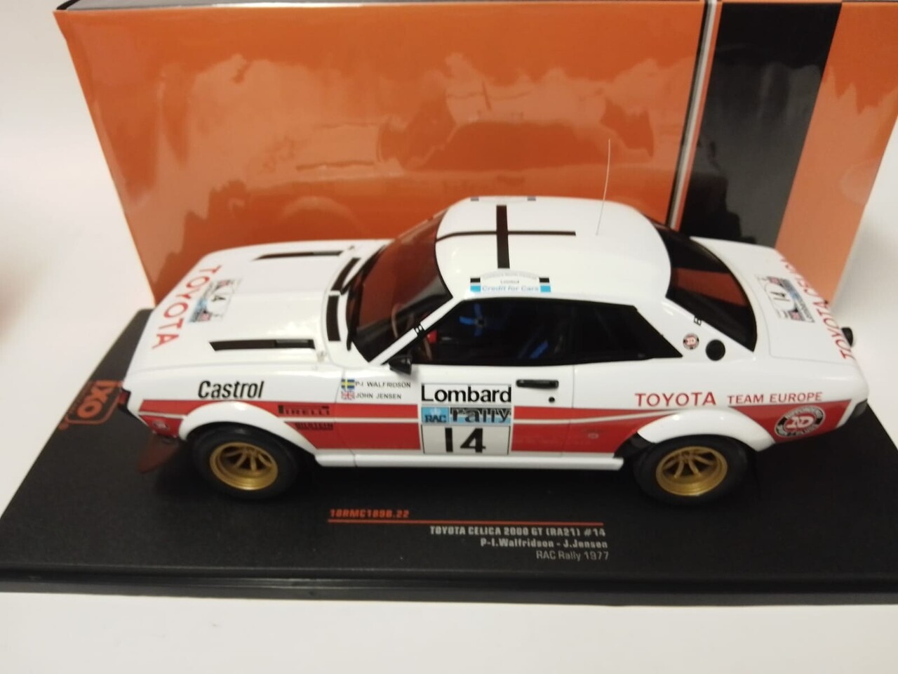 Toyota Toyota Celica 2000 GT #14 (RA21) RAC Rally 1977 - 1:18 - IXO Models Toyota Toyota Celica 2000 GT #14 (RA21) RAC Rally 1977 - 1:18 - IXO Models