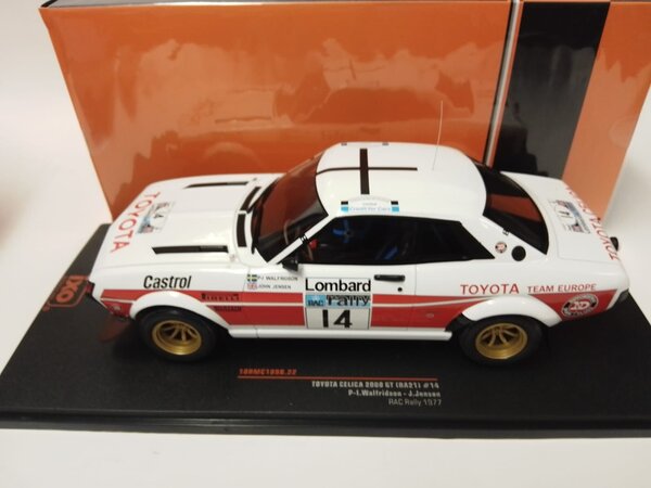 Toyota Toyota Celica 2000 GT #14 (RA21) RAC Rally 1977 - 1:18 - IXO Models Toyota Toyota Celica 2000 GT #14 (RA21) RAC Rally 1977 - 1:18 - IXO Models