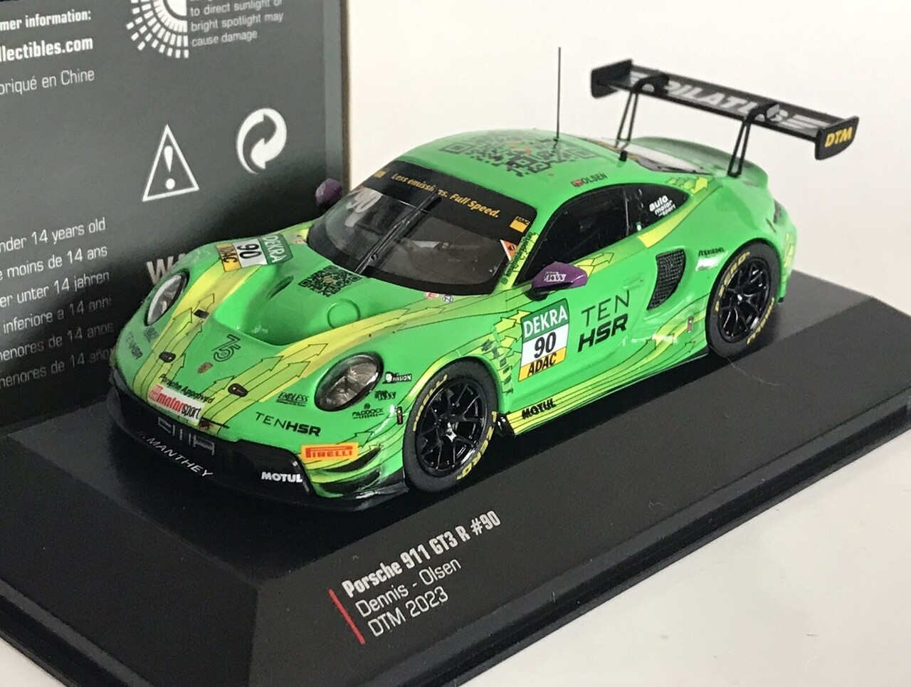 Porsche Porsche 911/992 GT3 R #90 Team Manthey Racing 7th DTM Season 2023 - 1:18 - IXO Models Porsche Porsche 911/992 GT3 R #90 Team Manthey Racing 7th DTM Season 2023 - 1:18 - IXO Models